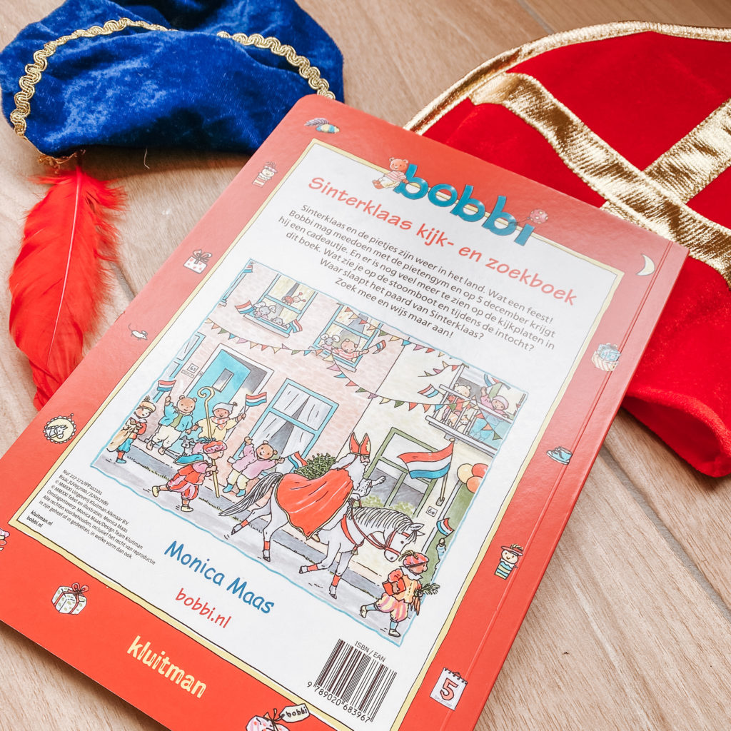 Het Bobbi kijk- en zoekboek Sinterklaas: de achterkant.